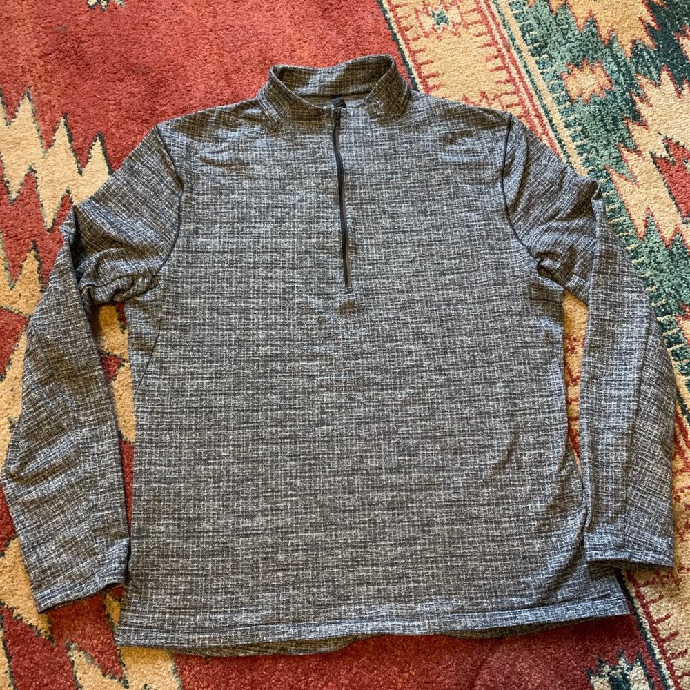 Men's Surge Warm 1/2 Zip Black/White XL